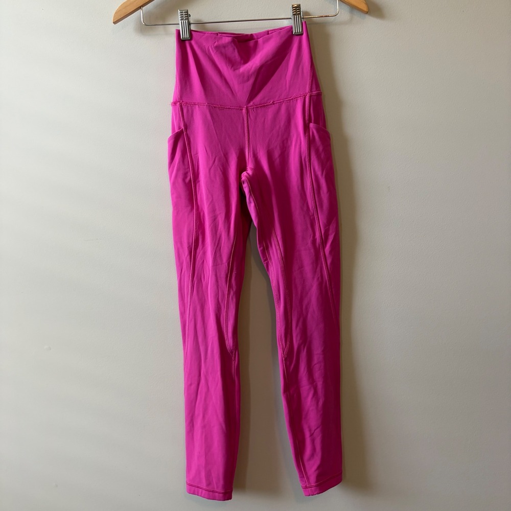Lululemon Swift Speed High-Rise Crop 23 Sonic Pink LW5DU4S Womens 2